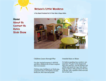 Tablet Screenshot of nelsonslittlemonkeys.com